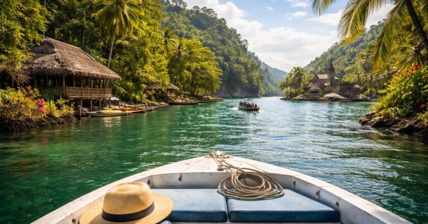 Ontdekken langs het water van rio dulce Guatemala: natuur, cultuur en rust