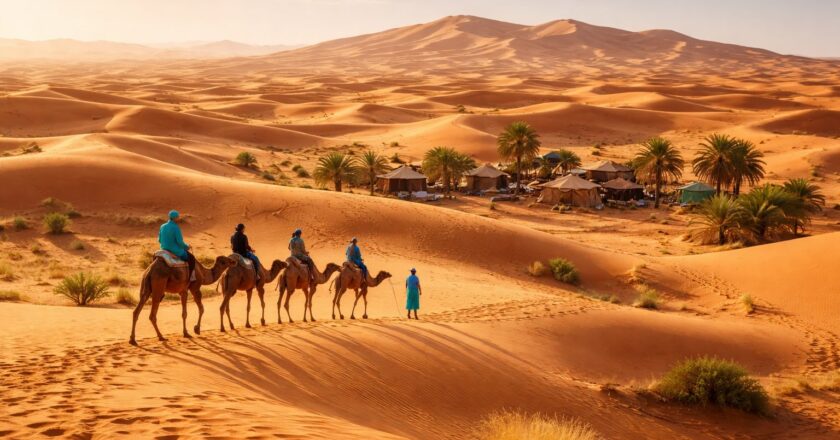Merzouga woestijn ervaren als zee van zand, stilte en sterren