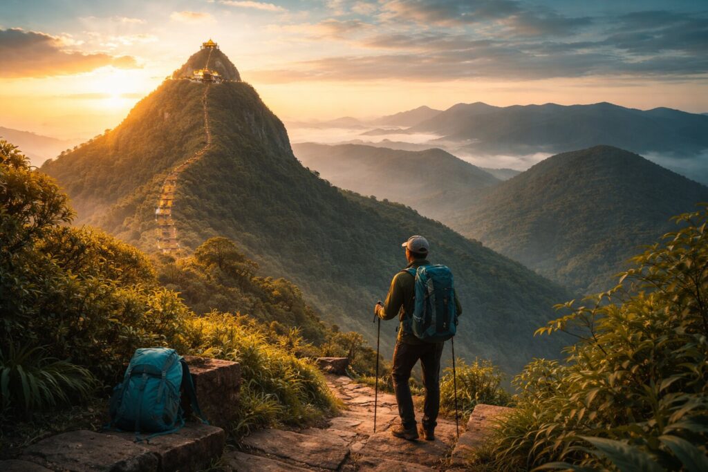 De Adams Peak hike: een bijzondere nachtelijke klim naar het heiligste uitzicht van Sri Lanka